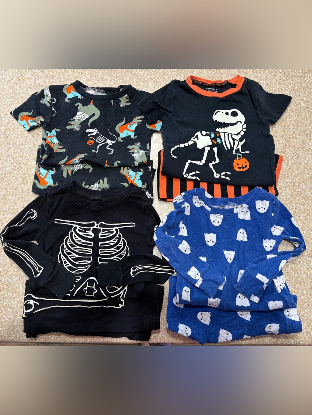 Kids Halloween Pajama bundle 3T